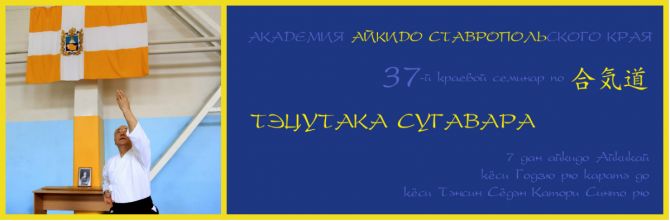 Ставрополь. Тренировки по айкидо на семинаре сихана Тэцутака Сугавара.